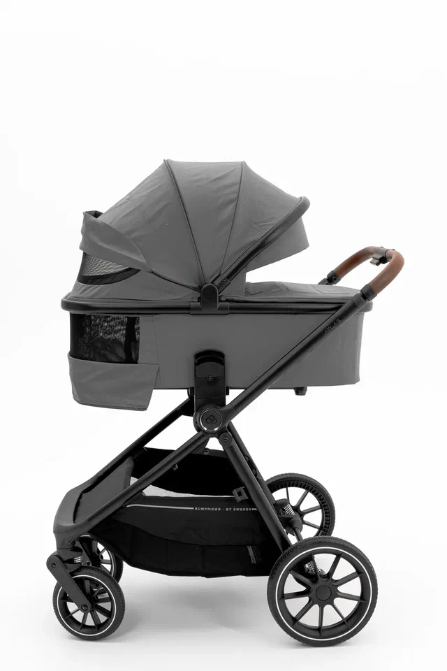 Коляска 2 в 1 Bumprider Atlas, большая люлька, пружинная амортизация