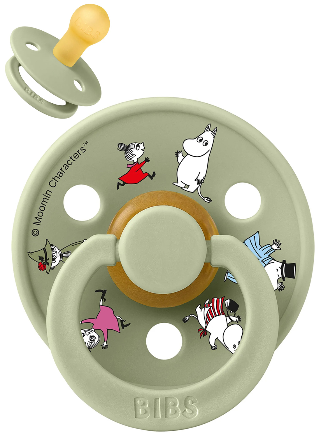 Пустышка латексная BIBS x Moomin Colour, 0+ мес