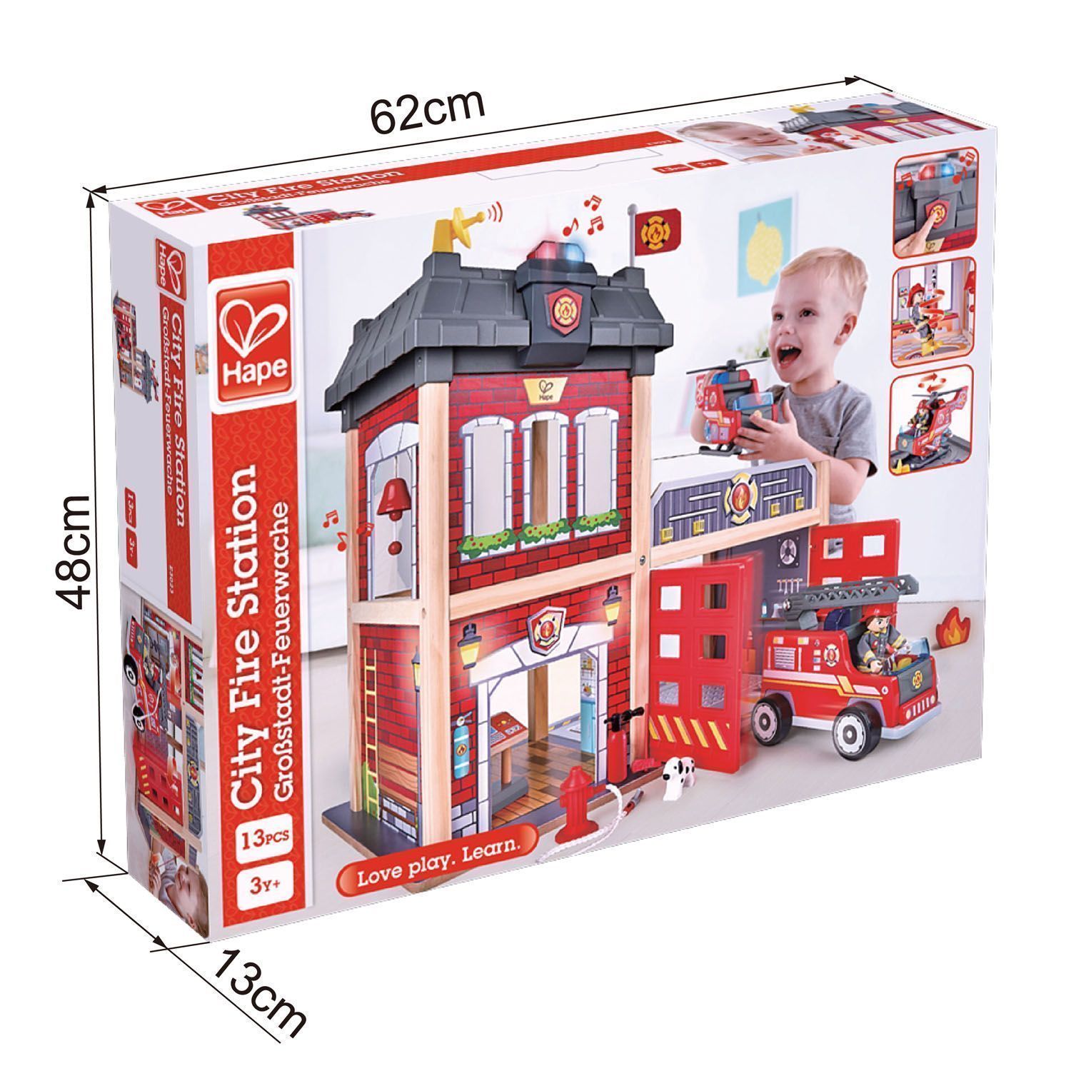 Игровой набор Hape «Пожарная станция» E3023_HP