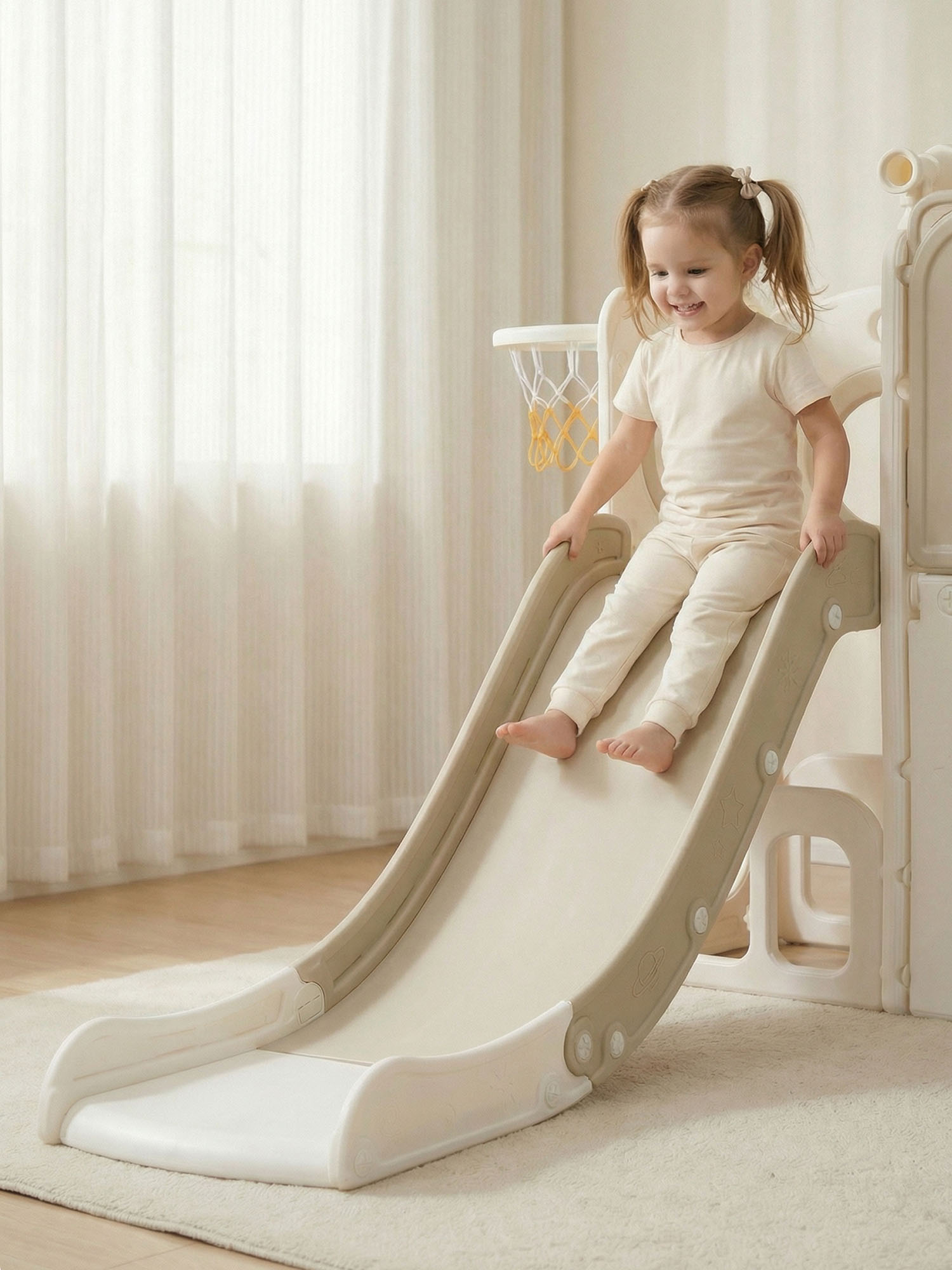 Комплекс игровой UNIX Kids горка, баскетбольное кольцо, смотровая башня Star