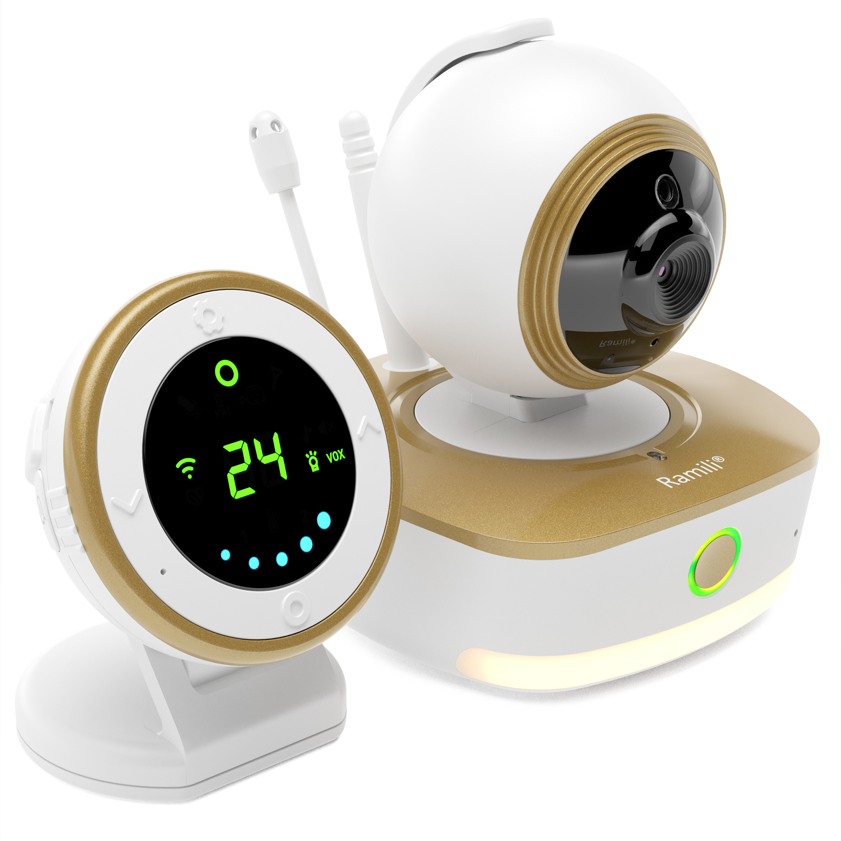 Видеоняня Ramili Baby 2 в 1 Wi-Fi Full HD радио с повышенной дальностью RV1800