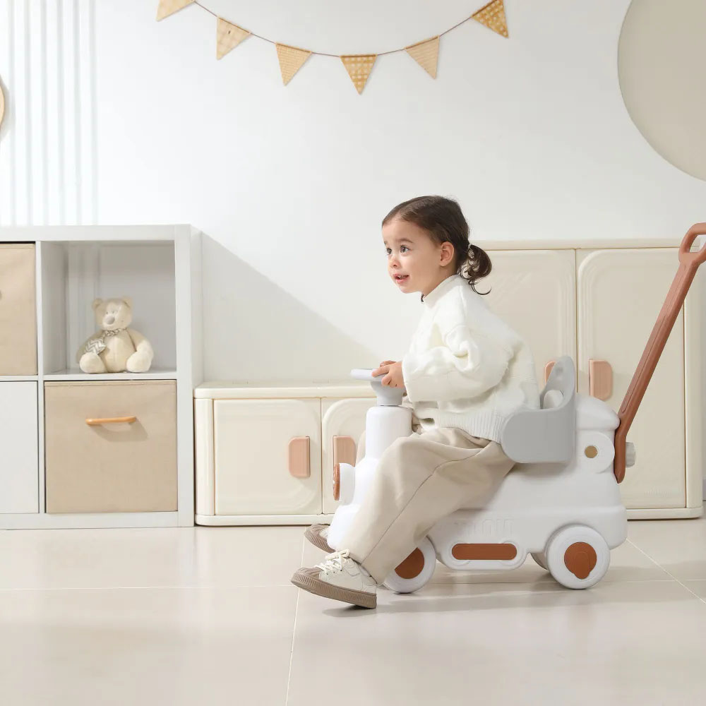 Поезд-качалка-беговел UNIX Kids Train 3 в 1 пластик